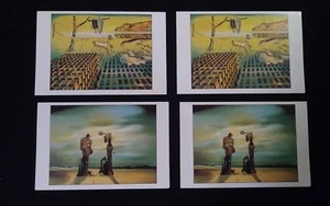 Set aus 2 Salvador Dali Notizblättern und Umschlägen 5,5 x 3,5 Zoll - Bild 1 von 6