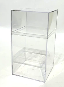Acrylic Plastic Storage Display Case Holder Beanie Baby Etc 7 1/4”x4”x4” - Picture 1 of 10
