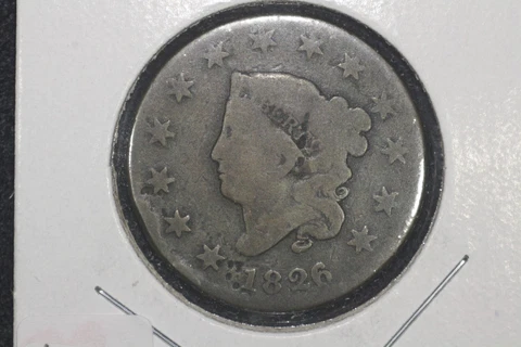 1826 Coronet Head Large Cent, Good Cover