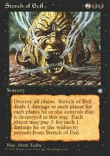 1x Stench of Evil MTG Ice Age NM Magic Regular