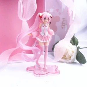 14cm New Pink Hatsune Miku Sakura Action Figures Toys Girls PVC Figure Model Toy - Picture 1 of 6