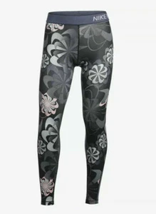 $45 NIKE PRO S Capri Leggings Girls Pinwheel Print Dri-Fit 939005-010 - Picture 1 of 8