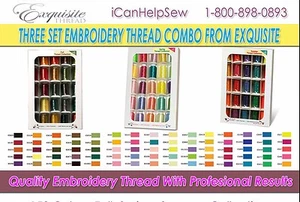 Exquisite Embroidery Thread Three Set Combo-Fall Spring & Summer Collection - Picture 1 of 1