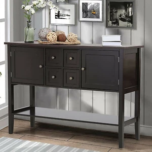 Sideboard Buffet with Door Drawer Storage Cabinet Buffet Table Dining Room - Picture 1 of 11