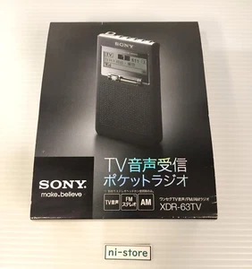 Sony Pocket Radio XDR-63TV Portable FM AM Japan Rare - Brand New - Picture 1 of 4