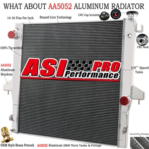 3 Rows Aluminum Radiator for 2003-2010 Dodge Ram 2500 3500 w/ 5.9L 6.7L Cummins - Picture 1 of 14