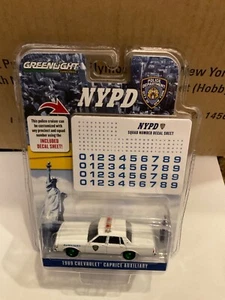 Greenlight Hobby Exclusive Chevrolet Caprice  NYPD NY police GREEN MACHINE CHASE - Picture 1 of 1