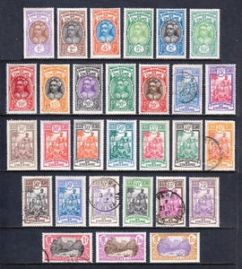FRANZÖSISCH POLYNESIEN — SCOTT 21/51 — 1913-29 BILDAUSGABE — MH/GEBRAUCHT — SCV 71 $ - Bild 1 von 2