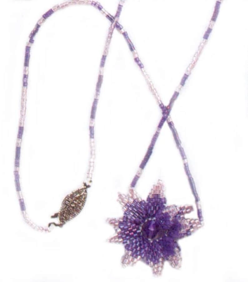 Mill Hill Beaded Flower Necklace Kit MHBF6 Purple Passion - Image 1 of 1