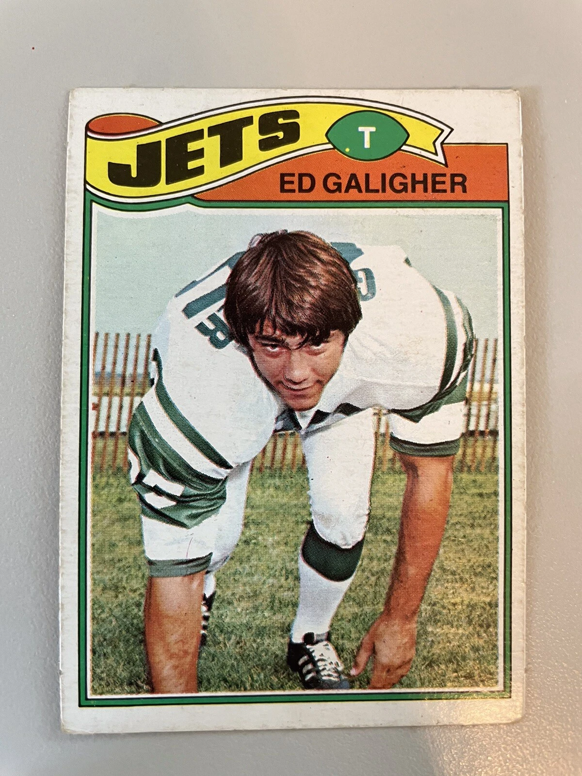 1977 Topps Mexican # 63  ED GALIGHER  Jets  UCLA