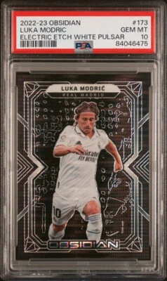 🔥2022-23 Panini Obsidian White Pulsar Luka Modric 11/11 PSA 10 GEM MT 🔥 - Image 1 of 2