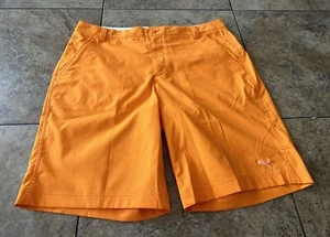 Puma Golf Mens Chino Shorts 36 Orange Preppy Casual Stretch Performance Outdoor - Picture 1 of 7