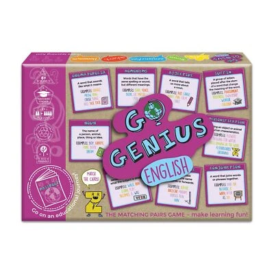 Go Genius - English - The Educational Matching Pairs - Theme Based Memory Game - Image 1 of 2