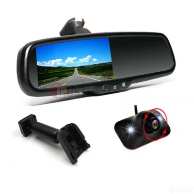 Replacement Car Rear View Mirror 4.3" Monitor No1 Mount Backup Camera For Toyota - Image 1 of 4