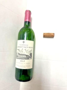 Chateau La Mission Haut-Brion 2015 botella de vino vacía de Burdeos con corcho - Imagen 1 de 12