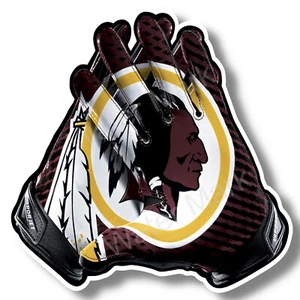 Washington Redskins Gloves Vinyl Sticker Decal 12 Size Car Window football - Picture 1 of 2