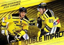 2011-12 Finnish Cardset Double Impact #10 Jarno Koskiranta, Jesse Saarinen