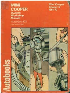 MINI COOPER 997 998 COOPER S 1000 1071 1275 (1961-72) OWNERS WORKSHOP MANUAL - Bild 1 von 1