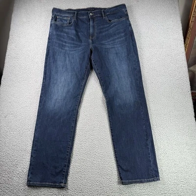 Pantalones de mezclilla Lucky Brand para hombre 40x32 azul 221 pierna recta lavado oscuro elásticos informales Foto 1 de 4
