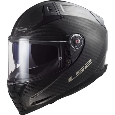 Motorrad Helm XL - LS2 FF811 Vector II 2 Carbon Solid Integralhelm schwarz glanz - Bild 1 von 3
