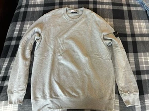 Size XXL - Stone Island Men's Gray Crewneck Patch Sweatshirt - Picture 1 of 5