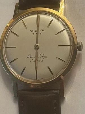 1960 Ardath Razor Edge relógio vintage 34 mm 21 j. ultra fino - Imagem 1 de 4