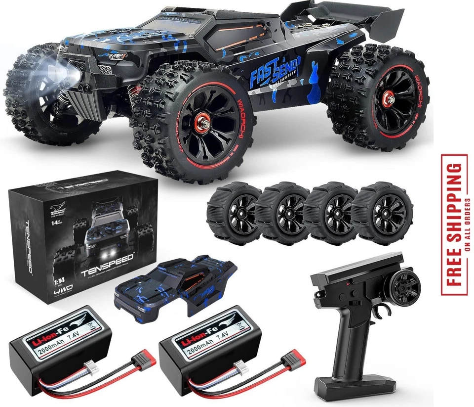 1/14 RC Cars for Adults Fast 60 KPH , RC Trucks 4x4 Offroad - Image 1 of 4