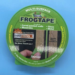 FrogTape Multi-Surface 94" x 60.1 yd Green Painter's Tape Walls Glass Wood NEW - Picture 1 of 7