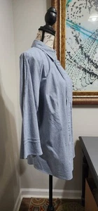 Avenue 14/16 Signature Shirt Classic Seersucker EUC! Versatile Dress Or Casual! - Picture 1 of 12
