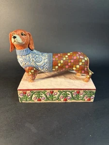 Jim Shore 2005 Heartwood Creek "Longfellow" Dackel Figur Enesco - Bild 1 von 17