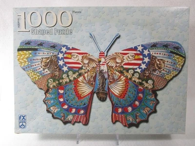 PUZZLE EN FORMA DE SCHMID 1000 piezas MARIPOSA AMERICANA ~ Completo Foto 1 de 4