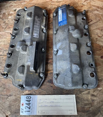 2008-2010 Ford F350 Super Duty 6.4 Diesel Engine Valve Covers Set of 2 1848318C2 - Image 1 of 4