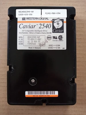 WD 540,8 MB ATA/IDE 3,5" 4500RPM WDAC2540 Vintage Hard Disk Drive HDD Retro - Bild 1 von 2