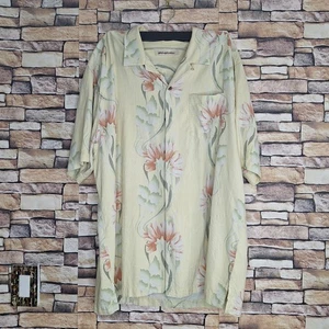 Tommy Bahama Button Down Short Sleeve Shirt Mens XL Floral Multicolor Silk - Picture 1 of 6