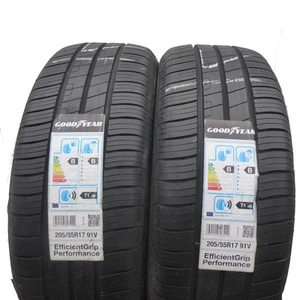 2 x GOODYEAR 205/55 R17 91V EfficientGrip Perfor.Sommerreifen 2019 VOLL WIE NEU - Bild 1 von 6
