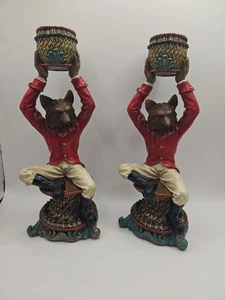 24cm Gentelmen Fuchs Kerzenständer - Bild 1 von 8