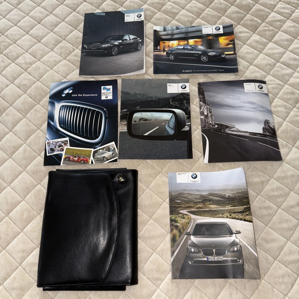 BMW 740i 740Li 750i 750Li 760Li 2011 manual del propietario - con estuche de cuero Foto 1 de 3