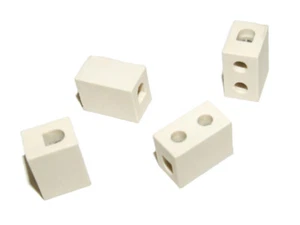 4 x HORNO ELÉCTRICO/CALENTADOR DE ALIMENTOS TERMINAL DE PORCELANA BLOQUEO 240V 2,5MM CABLE - Imagen 1 de 1