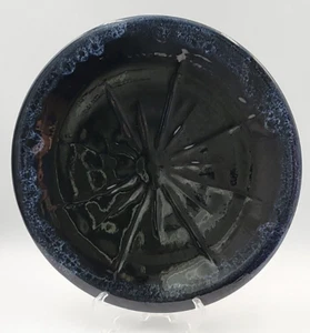 Vtg Van Briggle Original HandCarved Colo.Sprgs FW Black Drip Glazed Plate 10.75" - Picture 1 of 14