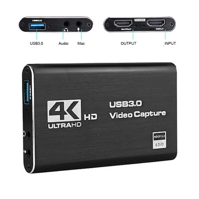 2023 New 4K Audio Video Capture Card For USB 3.0 Video Capture Device Full HDmY - Image 1 of 4