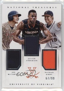 2015 National Treasures College Team Trios /99 Justin Anderson Nathan Kirby #24