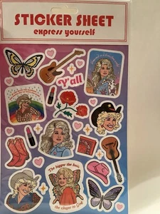 Dolly Parton Aufkleberbogen Express Yourself Neu in Verpackung - Bild 1 von 3