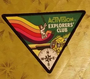 ~ Atari Video Game Vintage 80's Activision Patch - 2600 Pitfall Explorers Club ~ - Imagen 1 de 3