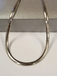 Sterling Silver 18" Herringbone/Omega Chain 27.3 Grams - Picture 1 of 6