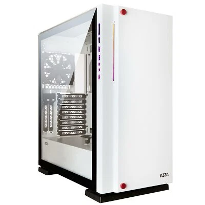 AZZA Zircon 7000W White Gaming-Gehäuse (E)ATX mATX RGB LED Glasfenster FullTower - Bild 1 von 4