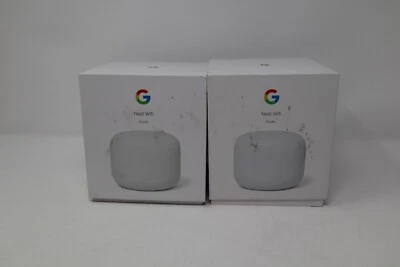Google Nest Wifi Router 2 Pack (2nd Generation) – 4x4 AC2200 Mesh Wi-Fi Routers - Image 1 of 4