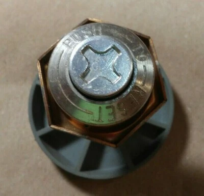 15/16" Chrome Push-to-Reset Button Mounted on 1-7/8" Spring-loaded Shaft - New - Image 1 of 4