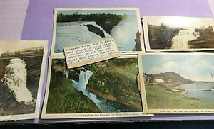 5 pc lot Canada  Fort William Kakabeka Falls 1930-49 Vintage Postcards & Photos - Picture 1 of 5