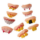 PVC Teeth 10pcs Funny Ugly Prank Toy for Halloween Costume Party