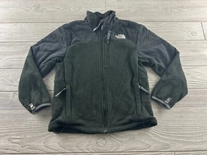 The North Face Full Zip Fleece Jacket Boys Youth Size Small 7/8 Black Mock Neck - Picture 1 of 9